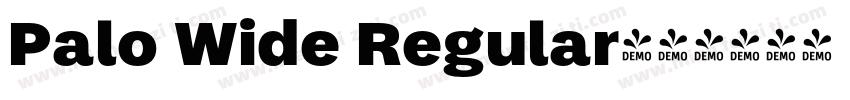 Palo Wide Regular字体转换
